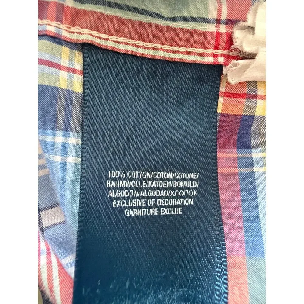 Ralph Lauren boy's plaid short-sleeve shirt SZ 7